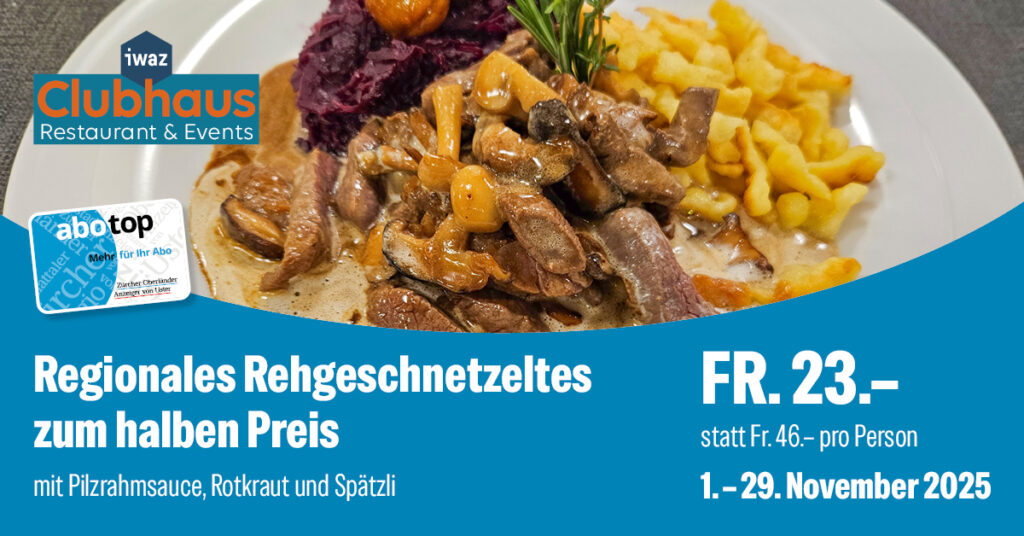 Regionales Rehgeschnetzeltes zum halben Preis