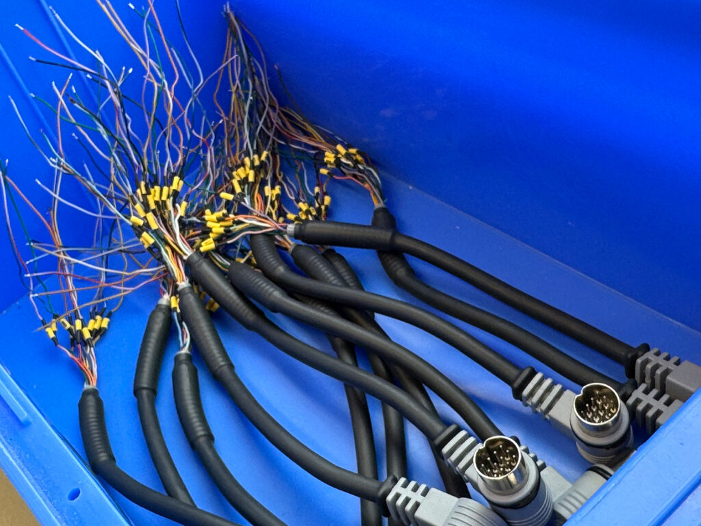 Fertig gestellte Kabel