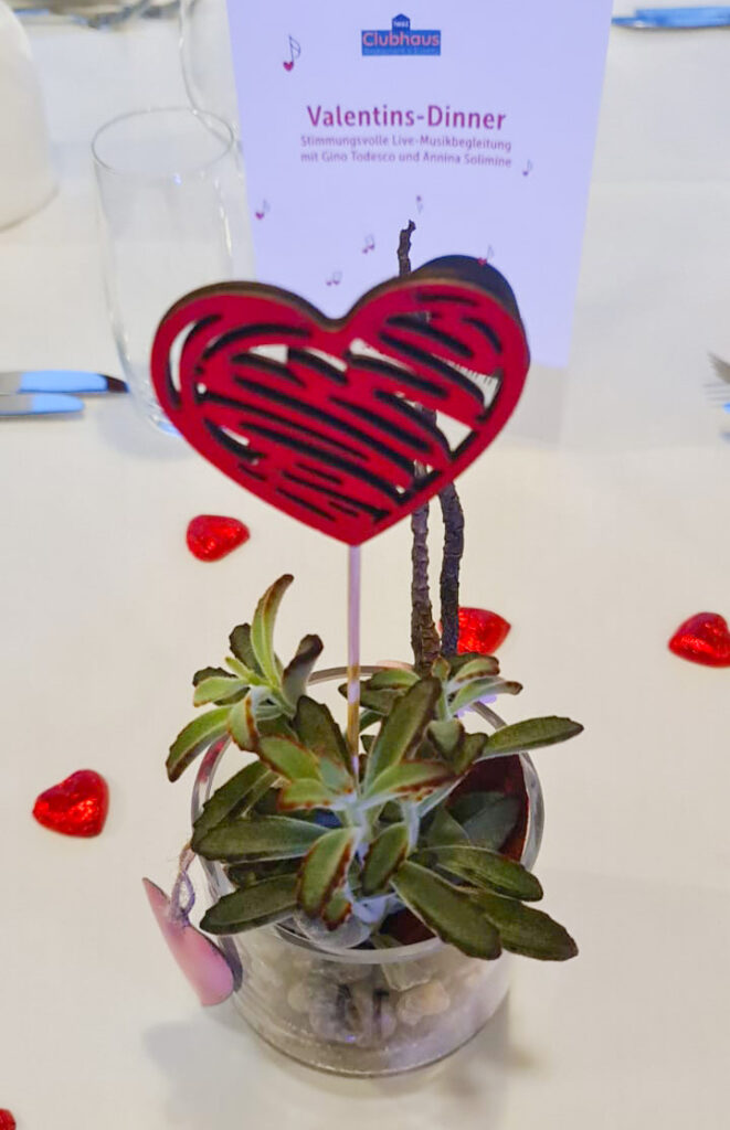 Valentins-Dinner im iwaz Clubhaus