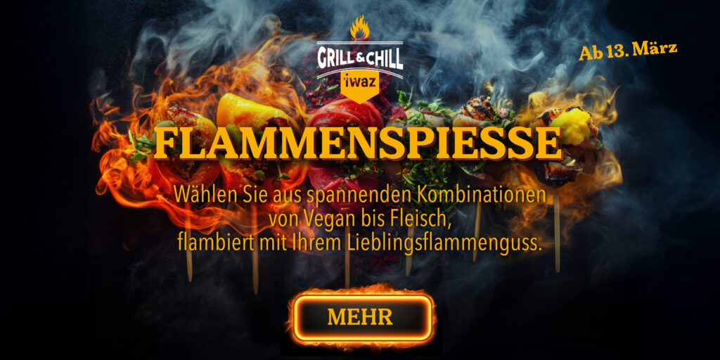 Flammenspiesse im iwaz Clubhaus