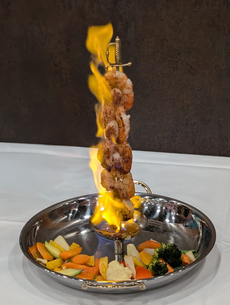 Flammenspiesse Crevette