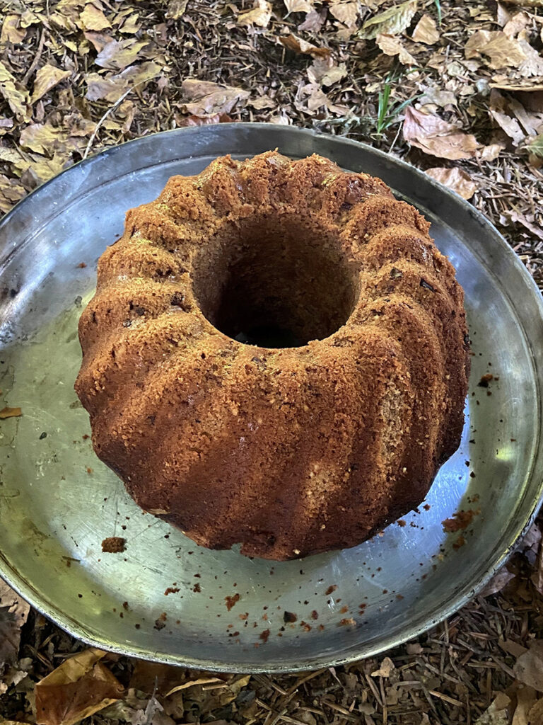Kuchen backen im Wald